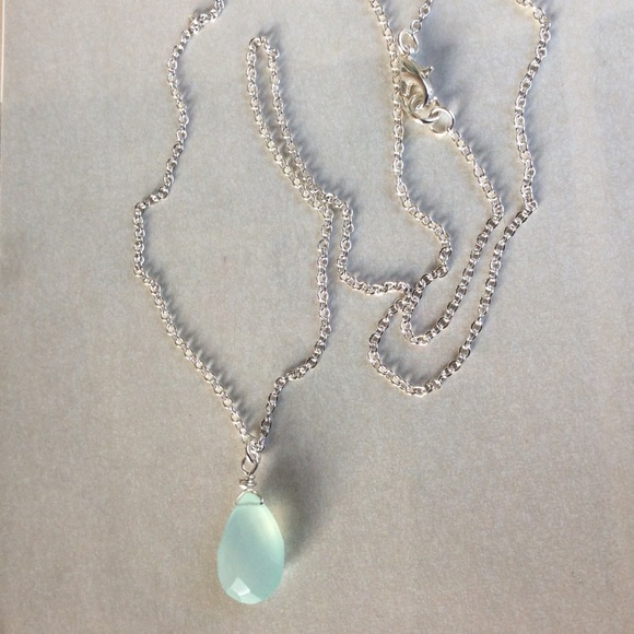 Sterling Silver Chalcedony Necklace - Picture 10 of 10